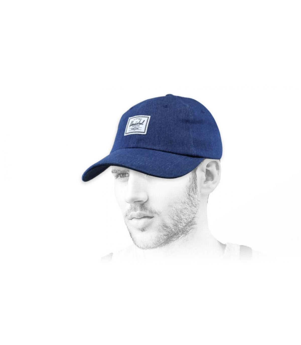 Herschel denim cap Sylas washed denim Herschel denim cap Sylas washed denim